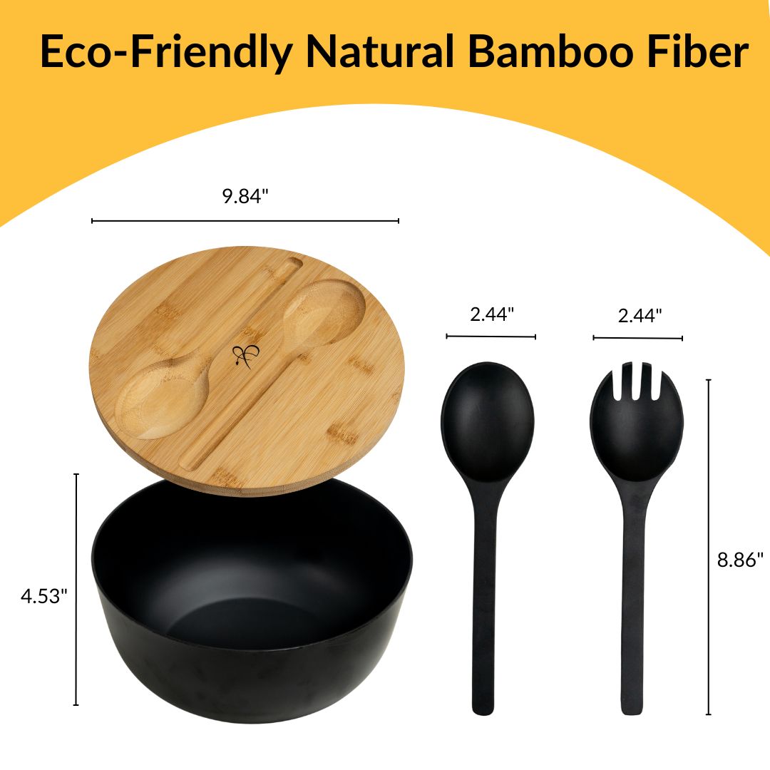 Bamboo Salad Bowl