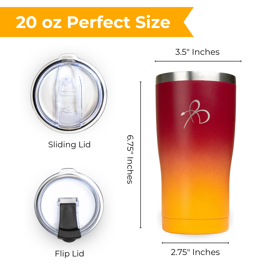 Signature B Logo 20oz Stainless Steel Travel Mug