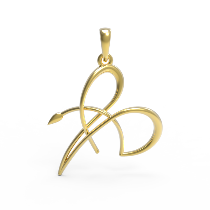 Signature B Pendant - Organic Design