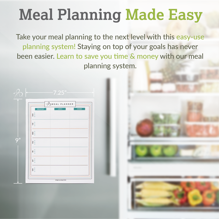 Grocery Shopping List + Meal Planner Combo
