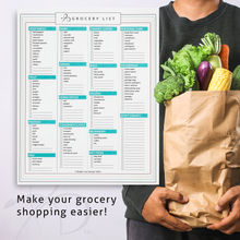 Load image into Gallery viewer, Grocery Shopping List + Meal Planner Combo
